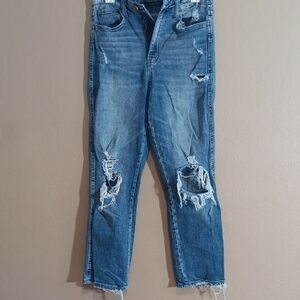 Flying Monkey Blue Distressed Women’s Jeans - Classic Casual Fit